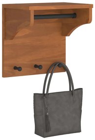 Επίτοιχη κρεμάστρα παλτών SANDNES 43x30x42 εκ. Πεύκο μασίφ ξύλο