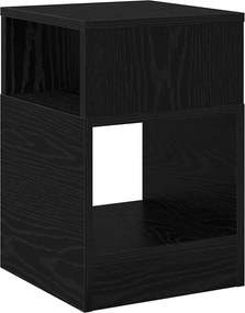 vidaXL End Table Μαύρη Οξυά 30,5 x 30 x 45 εκ Επεξεργασμένο ξύλο