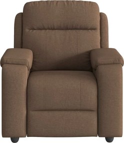 vidaXL Πολυθρόνα Μασάζ Ανακλινόμενη Καφέ Υφασμάτινη