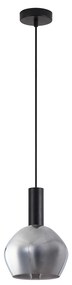 SE21-BL-4-GL2 ADEPT TUBE Black Pendant Smoked Glass+ HOMELIGHTING 77-8490