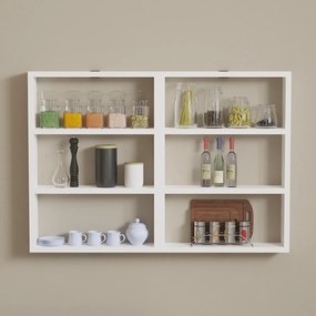 Wall Shelf Hexa - White White