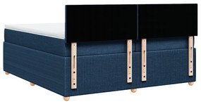 ΚΡΕΒΑΤΙ BOXSPRING ΜΕ ΣΤΡΩΜΑ ΜΠΛΕ 200X200 ΕΚ. ΥΦΑΣΜΑΤΙΝΟ 3289862