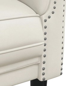 vidaXL Σετ Καναπέ 3 Τεμαχίων Κρεμ Βελούδο