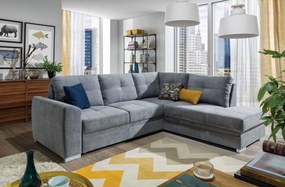 Γωνιακός καναπές Parma-Δεξιά-Gkri Skouro