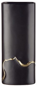 Βάζο ArteLibre Μαύρο/Χρυσό Κεραμικό 8x14x34.5cm