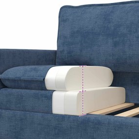vidaXL Καναπές Μπλε 126 x 81 x 87,5 εκ Πολυεστέρας