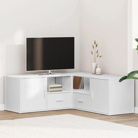 vidaXL Ντουλάπι Γωνιακό Λευκό 200x40x45 εκ. από Επεξ. Ξύλο