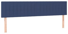 Κρεβάτι Boxspring με Στρώμα Μπλε 180x200 εκ. Υφασμάτινο 3129895