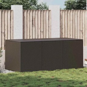 vidaXL Κουτί Αποθήκευσης Κήπου Καφέ 180x90x70 εκ. από Συνθετικό Ρατάν