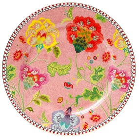 Πιάτο Ρηχό Floral Pink 14.221.01 Φ27cm Pink-Multi Cryspo Trio Πορσελάνη