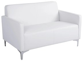 Καναπές Διθέσιος NELLIE με PU Λευκό 113x71x71Υ εκ. 113x71x71 εκ.