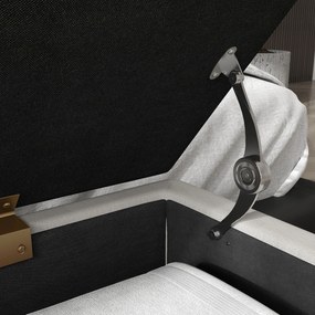 HOMCOM Κρεβατομάντα με αποθηκευτικό χώρο, παχιά επένδυση, διαπνέον ύφασμα, ατσάλινα πόδια, 100x40x49 εκ., Κρεμ