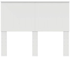 vidaXL Κεφαλάρι με κεφαλάρι Λευκό 120 cm Επεξεργασμένο ξύλο