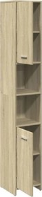 vidaXL Στήλη Μπάνιου Sonoma Δρυς 30x30x183,5 εκ. Επεξεργασμένο Ξύλο