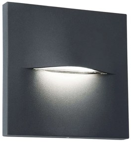 Φωτιστικό Τοίχου - Απλίκα Square Vita 4298400 14x3,3x14cm Led 170lm 3W 3000K Anthracite Viokef