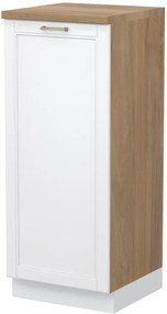 Επιδαπέδιο ντουλάπι ψηλό Tahoma K14-60-1KF-Καρυδί - Λευκό ματ