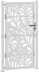 Πύλη κήπου 105x180 cm από χάλυβα με κυματοειδές σχέδιο - Καφέ