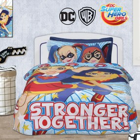 Παπλωματοθήκη Μονή (Σετ 160x240) 2 Όψεων Das Home Super Hero Girls 5005