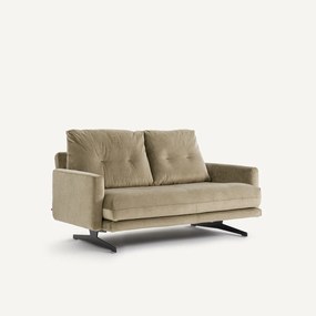 Διθέσιος καναπές από λινό βελούδο, DELICATO