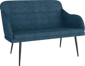 vidaXL Πάγκος Μπλε 110x76x80 εκ. Βελούδινος