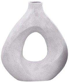 Βάζο Med Vase 034412 30x9x33cm White Αλουμίνιο