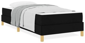 vidaXL Κρεβάτι με ελατήρια Μαύρο, Καφέ 80 x 200 cm
