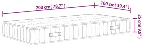 ΣΤΡΩΜΑ ΜΕ POCKET SPRINGS ΜΕΣΑΙΑ ΣΚΛΗΡΟΤΗΤΑ 100X200 ΕΚ. 372828