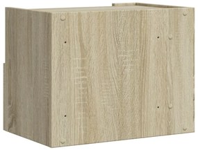 vidaXL Κομοδίνα Επιτοίχιο Sonoma Δρυς 45x30x35 εκ.