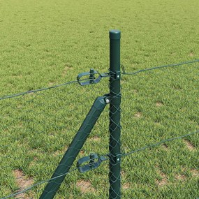 vidaXL Έξιγωνο φράχτη σταθερού εδάφους 100 x 0,6 μ Πράσινο Δίχτυ