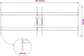 vidaXL Δίχτυ Ασφαλείας Παραθύρου 76 x 30 εκ Γαλβανισμένος Χάλυβας
