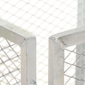 vidaXL Κομποστοποιητής Κήπου 85 x 85 x 70 εκ. Γαλβανισμένος Σίδηρος
