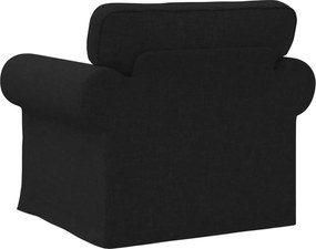 vidaXL Καναπές 60cm Μαύρο Μέταλλο