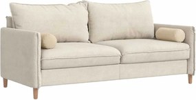 vidaXL Μαξιλάρια Στήριγμα 2 pcs Κρεμ Ø 15 x 40 εκ Ύφασμα Μικροΐνας