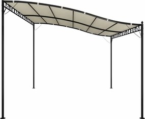 vidaXL Τέντα Κρεμ 4 x 3 μ. 180 γρ./μ² από Ύφασμα και Ατσάλι