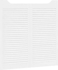 vidaXL Πόρτες Swing 100 x 50 cm Μασίφ Ξύλο Πεύκου Λευκό