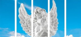 Εικόνα 5 μερών που φροντίζει τον άγγελο στον ουρανό