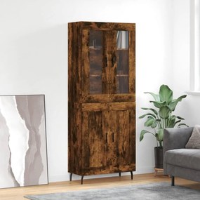 vidaXL Ντουλάπι Καπνιστή Δρυς 69,5x34x180 εκ. από Επεξεργασμένο Ξύλο