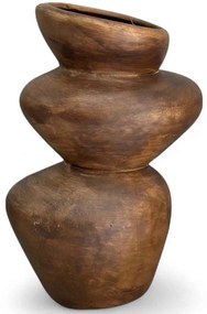 Βάζο Luma 546HAR1101 Φ12x25cm Brown Aberto Design Κεραμικό