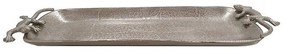 Διακοσμητική Πιατέλα Σχ. Σαύρα 00.07.7324 44cm Silver Αλουμίνιο