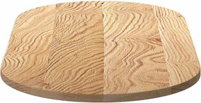 vidaXL Επιτραπέζια επιφάνεια 100x50x2 cm μασίφ ξύλο δρυς οβάλ