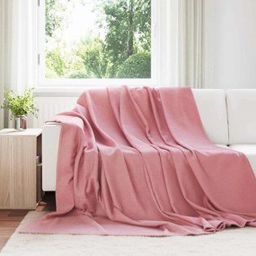 vidaXL Ριχτάρια 24 pcs Ροζ 270 x 240 cm Μαλλί