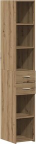 vidaXL Βιβλιοθήκη Artisan Oak 30 x 42.4 x 185.2 εκ.