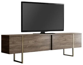 ΕΠΙΠΛΟ ΤΗΛΕΟΡΑΣΗΣ LUXE MEGAPAP ΧΡΩΜΑ ΚΑΡΥΔΙ - ΧΡΥΣΟ 180X30X50ΕΚ.