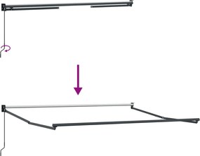 vidaXL Αναδιπλούμενη τέντα Άμμος 3 x 2 m