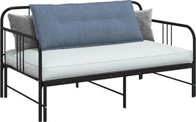 vidaXL Μαξιλάρι Πλάτης Μπλε 120 x 50 cm Υφασμάτινο Κορντουρά