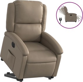 vidaXL Πολυθρόνα Ηλεκ.Ανακλινόμενη με Ανύψωση Συνθ. Δέρμα