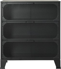 vidaXL Ντουλάπι Αποθήκευσης Γκρι 72 x 36 x 82 εκ. Μέταλλο / MDF