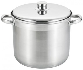 Κατσαρόλα Rosberg R51211B32S, 32x24 cm, 19 l, Μεταλλικό καπάκι, Επαγωγή, Inox