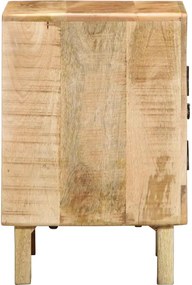 vidaXL Κομοδίνο 2 τεμάχια 40x32x46 cm Στερεό ξύλο Rough Mango