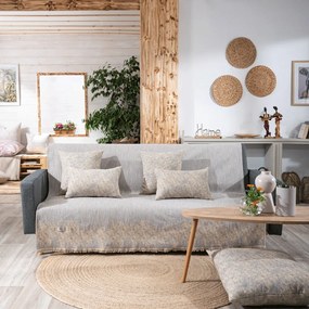 Ριχτάρι Felicia 14 Light Grey Teoran Three-Seater 180x300cm Βαμβάκι-Πολυέστερ